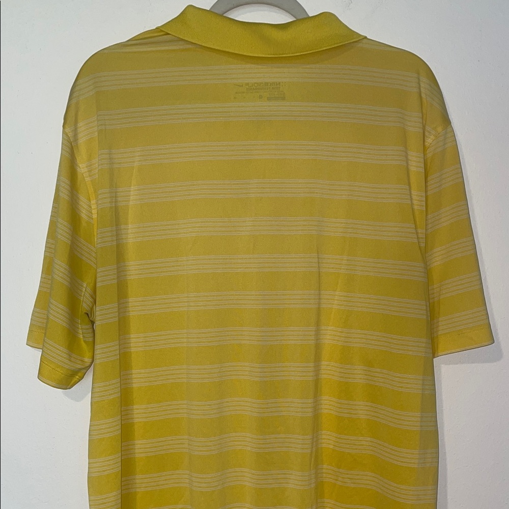Nike Men's Yellow and White Polo Shirt XL - Picture 6 of 8